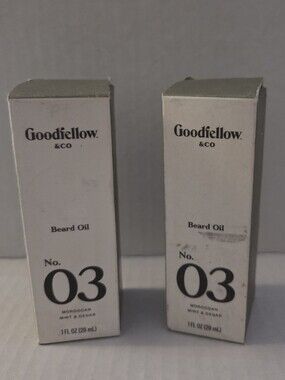 Goodfellow & Co No. 03 Beard Oil X2 New Moroccan Mint & Cedar Scent